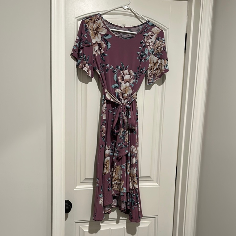 Floral Mauve Dress